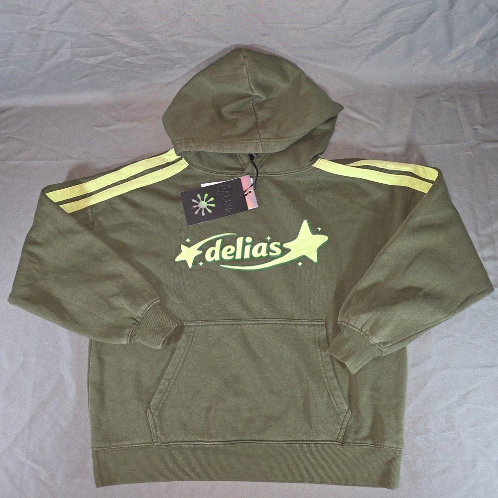 dELiA*s x Target Olive Green Hoodie XXS Shooting Star Graphic D4L100VGLO